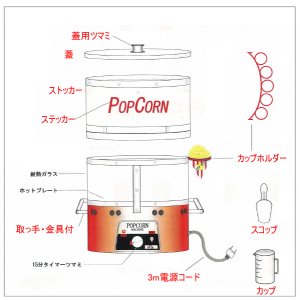 画像: ポップコーン機部品 (PA-36用)　朝日産業製