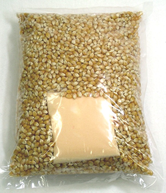 画像1: ポップコーン豆２kg＋塩バター風味調味料ｘ5袋セット (1)